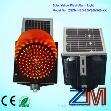 8 Inch Waterproof LED Red Flashing Vintage Made Low Price Solar Traffic Flasher/ Flashing Beacon / Traffic Warning Light